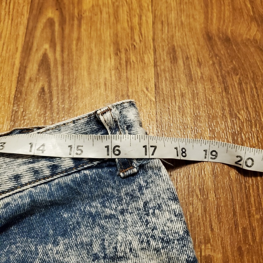 Vintage 90s Acid Wash Shorts Men 35‎ Freeway Gitano Denim Blue Jean Casual - Picture 6 of 9